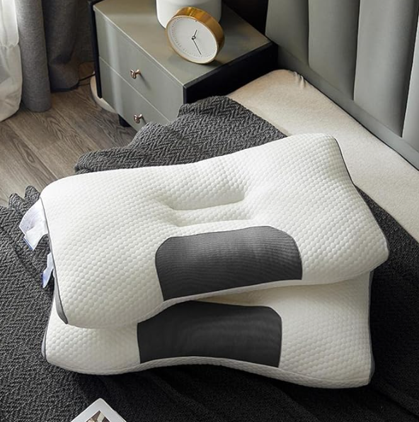 Almohada Ortopédica Ergonómica para el Dolor Cervical y Lumbar